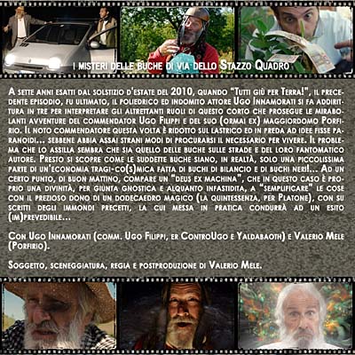 DVD "I misteri delle buche di via dello stazzo quadro" - Back